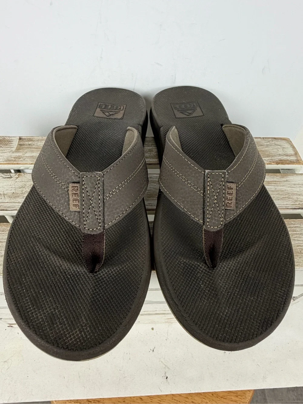 Reef Element TQT Flip-Flops textured synthetic straps men’s size 10